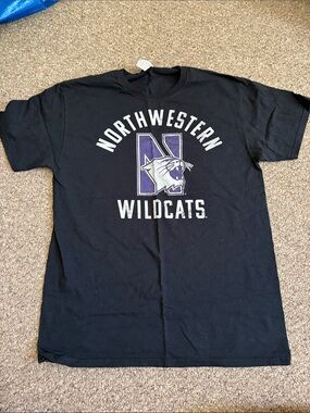Northwestern Wildcats Black Graphic T-Shirt